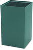 A Picture of product SAF-2981GN Safco® Public Square® Recycling Receptacles Plastic 25 gal, Steel, Green, Ships in 1-3 Business Days