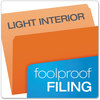 A Picture of product PFX-152ORA Pendaflex® Colored File Folders Straight Tabs, Letter Size, Orange/Light Orange, 100/Box