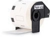 A Picture of product BRT-DK3235 Brother Pre-Sized Die-Cut Label Rolls Removable Paper Labels, 1.1" x 2.1", White, 800 Labels/Roll