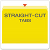 A Picture of product PFX-152YEL Pendaflex® Colored File Folders Straight Tabs, Letter Size, Yellow/Light Yellow, 100/Box