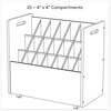 A Picture of product SAF-3043 Safco Mobile Roll File 21 Compartments, 30.25w x 15.75d 29.25h, Tan, Ships in 1-3 Business Days