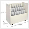 A Picture of product SAF-3043 Safco Mobile Roll File 21 Compartments, 30.25w x 15.75d 29.25h, Tan, Ships in 1-3 Business Days