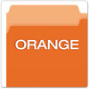 A Picture of product PFX-15313ORA Pendaflex® Colored File Folders 1/3-Cut Tabs: Assorted, Legal Size, Orange/Light Orange, 100/Box