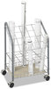 A Picture of product SAF-3091 Safco® Wire Roll/File® Roll/Files, 20 Compartments, 18w x 12.75d 24.5h, Gray, Ships in 1-3 Business Days