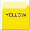 A Picture of product PFX-15313YEL Pendaflex® Colored File Folders 1/3-Cut Tabs: Assorted, Legal Size, Yellow/Light Yellow, 100/Box