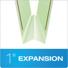 A Picture of product PFX-17178 Pendaflex® Heavy-Duty Pressboard Folders with Embossed Fasteners 1/3-Cut Tabs, 1" Expansion, 2 Letter Size, Green, 25/Box