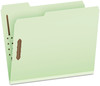 A Picture of product PFX-17178 Pendaflex® Heavy-Duty Pressboard Folders with Embossed Fasteners 1/3-Cut Tabs, 1" Expansion, 2 Letter Size, Green, 25/Box
