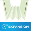 A Picture of product PFX-17182 Pendaflex® Heavy-Duty Pressboard Folders with Embossed Fasteners 1/3-Cut Tabs, 3" Expansion, 2 Letter Size, Green, 25/Box