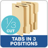 A Picture of product PFX-1953718 Pendaflex® Top Tab Fastener Folder 0.75" Expansion, 2 Fasteners, Legal Size, Manila Exterior, 50/Box