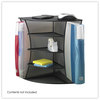 A Picture of product SAF-3261BL Safco® Onyx™ Mesh Corner Organizer Six Sections, 15 x 11 13, Black