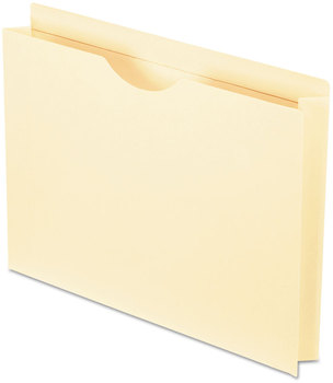 Pendaflex® Smart Shield™ Reinforced File Jackets Shield Reinforced Straight Tab, Letter Size, Manila, 50/Box