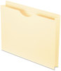 A Picture of product PFX-22025 Pendaflex® Smart Shield™ Reinforced File Jackets Shield Reinforced Straight Tab, Letter Size, Manila, 50/Box