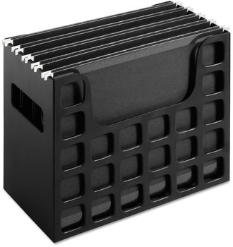 Pendaflex® Desktop File With Hanging Folders Letter Size, 6" Long, Black