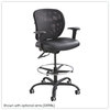 A Picture of product SAF-3394BV Safco® Vue™ Heavy-Duty Extended-Height Stool Supports Up to 350 lb, 23" 32.5" Seat Height, Black Vinyl Base