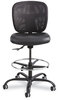 A Picture of product SAF-3394BV Safco® Vue™ Heavy-Duty Extended-Height Stool Supports Up to 350 lb, 23" 32.5" Seat Height, Black Vinyl Base