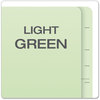 A Picture of product PFX-23224 Pendaflex® End Tab Classification Folders 2.5" Expansion, 2 Dividers, 6 Fasteners, Letter Size, Pale Green Exterior, 10/Box