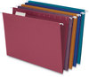 A Picture of product PFX-35117 Pendaflex® Earthwise® by 100% Recycled Colored Hanging File Folders EZ Slide Letter Size, 1/5-Cut Tabs, Assorted Colors, 20/BX