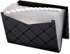 A Picture of product PFX-39624BLA Pendaflex® Poly Expanding File 1.5" Expansion, 13 Sections, Cord/Hook Closure, 1/12-Cut Tabs, Letter Size, Black