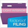 A Picture of product PFX-415215ASST2 Pendaflex® Colored Reinforced Hanging Folders Letter Size, 1/5-Cut Tabs, Assorted Bold Colors, 25/Box