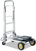 A Picture of product SAF-4050 Safco® HideAway® Convertible Truck 250 lb to 400 Capacity, 15.5 x 43 36, Aluminum
