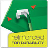 A Picture of product PFX-415215BGR Pendaflex® Colored Reinforced Hanging Folders Letter Size, 1/5-Cut Tabs, Bright Green, 25/Box