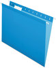 A Picture of product PFX-415215BLU Pendaflex® Colored Reinforced Hanging Folders Letter Size, 1/5-Cut Tabs, Blue, 25/Box