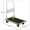 A Picture of product SAF-4072 Safco® Tuff Truck™ Platform 400 lb Capacity, 29 x 18.75, Gray, Ships in 1-3 Business Days