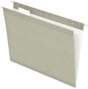 A Picture of product PFX-415215GRA Pendaflex® Colored Reinforced Hanging Folders Letter Size, 1/5-Cut Tabs, Gray, 25/Box