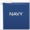 A Picture of product PFX-415215NAV Pendaflex® Colored Reinforced Hanging Folders Letter Size, 1/5-Cut Tabs, Navy, 25/Box