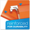 A Picture of product PFX-415215ORA Pendaflex® Colored Reinforced Hanging Folders Letter Size, 1/5-Cut Tabs, Orange, 25/Box