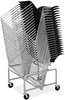 A Picture of product SAF-4190SL Safco® Sled Base Stack Chair Cart Metal, 500 lb Capacity, 23.5" x 27.5" 17", Silver, Ships in 1-3 Business Days