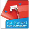 A Picture of product PFX-415215RED Pendaflex® Colored Reinforced Hanging Folders Letter Size, 1/5-Cut Tabs, Red, 25/Box