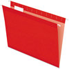 A Picture of product PFX-415215RED Pendaflex® Colored Reinforced Hanging Folders Letter Size, 1/5-Cut Tabs, Red, 25/Box