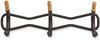 A Picture of product SAF-4255BL Safco® Family Coat Wall Rack 3 Hook, 18.5w x 6.25d 7.25h, Cream, Ships in 1-3 Business Days