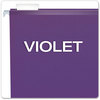 A Picture of product PFX-415215VIO Pendaflex® Colored Reinforced Hanging Folders Letter Size, 1/5-Cut Tabs, Violet, 25/Box