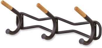 Safco® Family Coat Wall Rack 3 Hook, 18.5w x 6.25d 7.25h, Cream, Ships in 1-3 Business Days