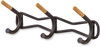 A Picture of product SAF-4255BL Safco® Family Coat Wall Rack 3 Hook, 18.5w x 6.25d 7.25h, Cream, Ships in 1-3 Business Days