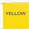 A Picture of product PFX-415215YEL Pendaflex® Colored Reinforced Hanging Folders Letter Size, 1/5-Cut Tabs, Yellow, 25/Box