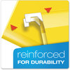 A Picture of product PFX-415215YEL Pendaflex® Colored Reinforced Hanging Folders Letter Size, 1/5-Cut Tabs, Yellow, 25/Box