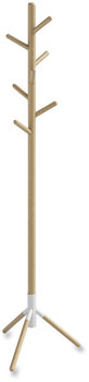 Safco® Resi Standing Coat Tree 6 Hook, 17.25w x 17.25d 69.5h, White, Ships in 1-3 Business Days