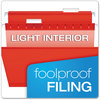 A Picture of product PFX-415315ASST Pendaflex® Colored Reinforced Hanging Folders Legal Size, 1/5-Cut Tabs, Assorted Colors, 25/Box