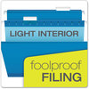 A Picture of product PFX-415315BLU Pendaflex® Colored Reinforced Hanging Folders Legal Size, 1/5-Cut Tabs, Blue, 25/Box