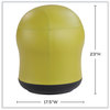 A Picture of product SAF-4760GV Safco® Zenergy™ Swivel Ball Chair Backless, Supports Up to 250 lb, Green Seat Vinyl, Ships in 1-3 Business Days