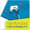 A Picture of product PFX-415315BLU Pendaflex® Colored Reinforced Hanging Folders Legal Size, 1/5-Cut Tabs, Blue, 25/Box