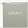 A Picture of product PFX-415315GRA Pendaflex® Colored Reinforced Hanging Folders Legal Size, 1/5-Cut Tabs, Gray, 25/Box
