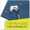 A Picture of product PFX-415315NAV Pendaflex® Colored Reinforced Hanging Folders Legal Size, 1/5-Cut Tabs, Navy, 25/Box