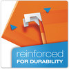 A Picture of product PFX-415315ORA Pendaflex® Colored Reinforced Hanging Folders Legal Size, 1/5-Cut Tabs, Orange, 25/Box