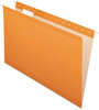 A Picture of product PFX-415315ORA Pendaflex® Colored Reinforced Hanging Folders Legal Size, 1/5-Cut Tabs, Orange, 25/Box