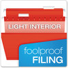 A Picture of product PFX-415315RED Pendaflex® Colored Reinforced Hanging Folders Legal Size, 1/5-Cut Tabs, Red, 25/Box
