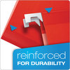 A Picture of product PFX-415315RED Pendaflex® Colored Reinforced Hanging Folders Legal Size, 1/5-Cut Tabs, Red, 25/Box